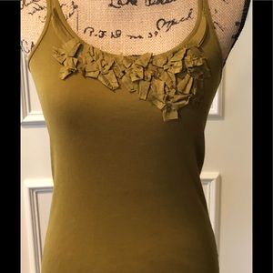 J Crew embellished Tank Top Size M